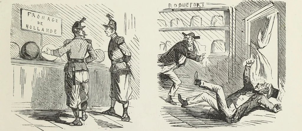 An illustration from Bouffonneries de l'exposition, 1868, leaf 16