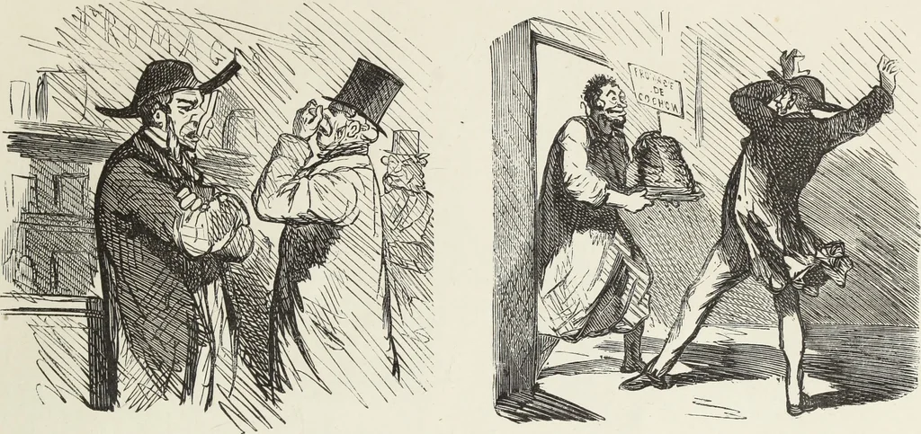 An illustration from Bouffonneries de l'exposition, 1868, leaf 20