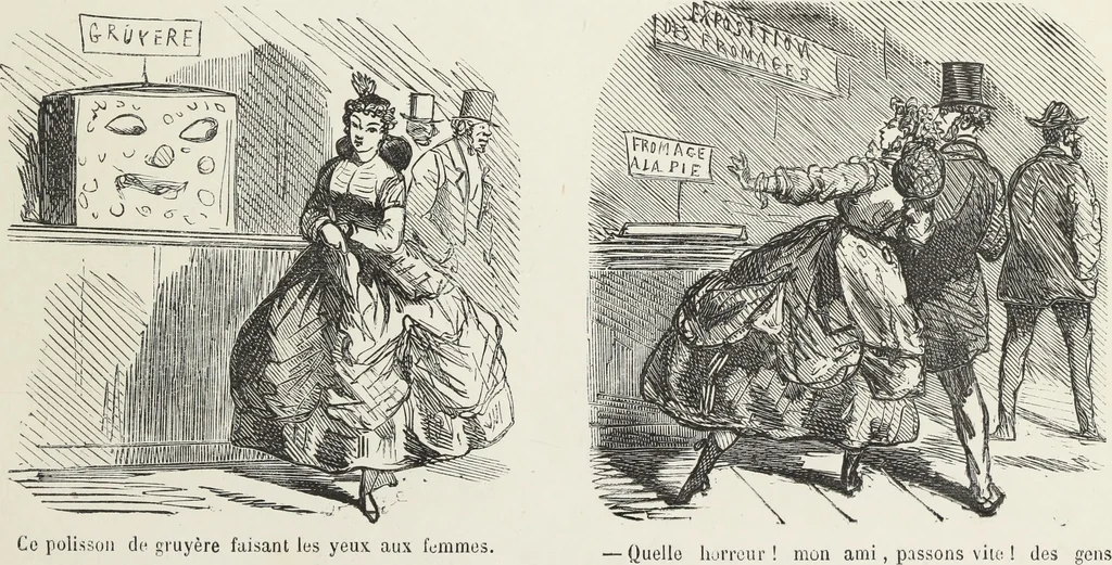 An illustration from Bouffonneries de l'exposition, 1868, leaf 20