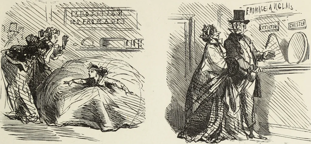 An illustration from Bouffonneries de l'exposition, 1868, leaf 22