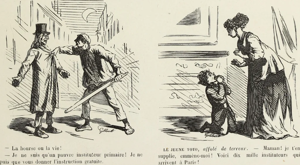 An illustration from Bouffonneries de l'exposition, 1868, leaf 22