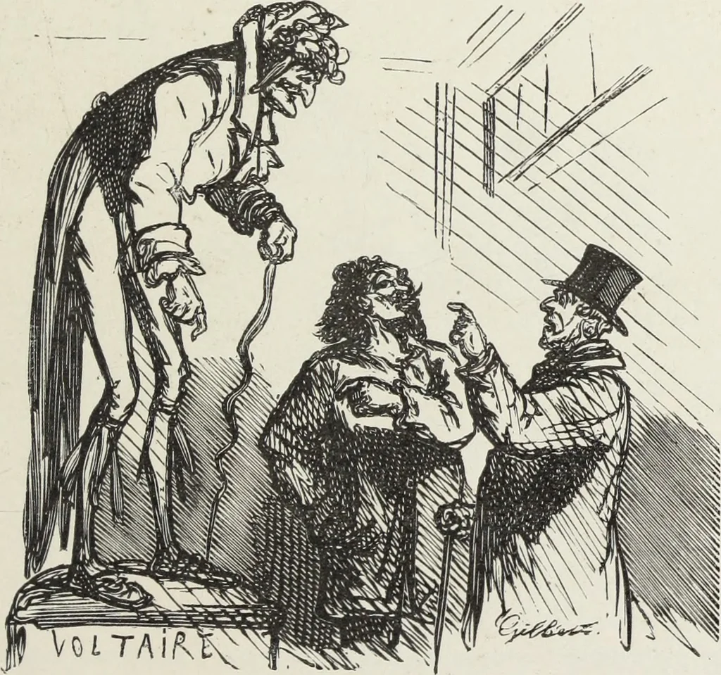 An illustration from Bouffonneries de l'exposition, 1868, leaf 28