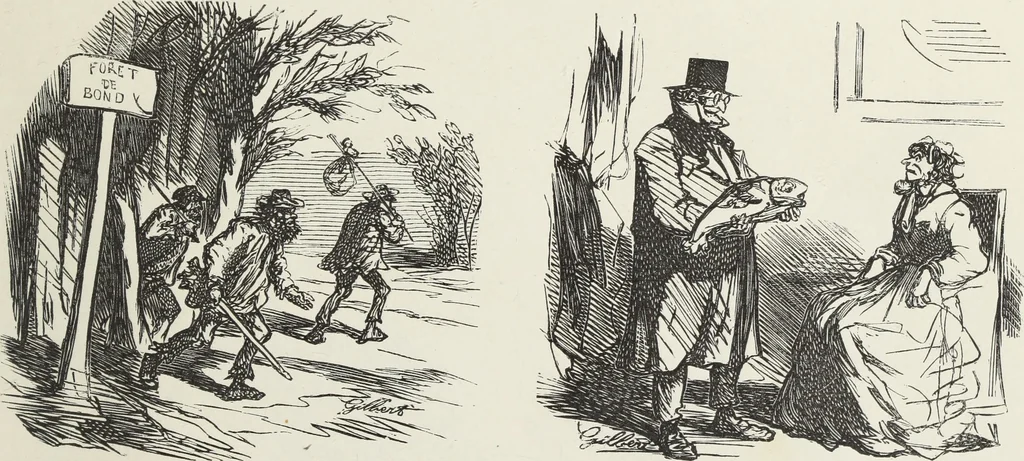 An illustration from Bouffonneries de l'exposition, 1868, leaf 4