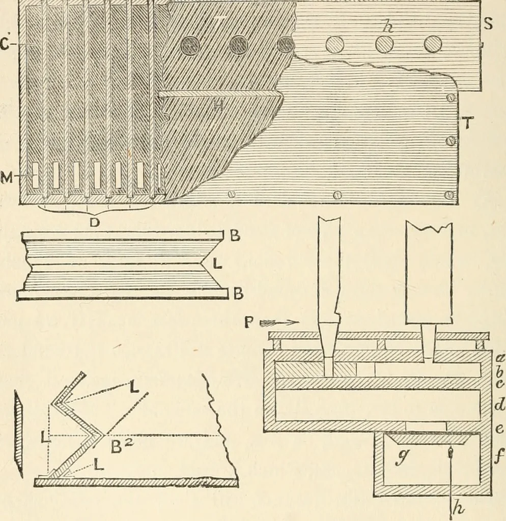 An illustration from The boy engineers;, 1880, leaf 139