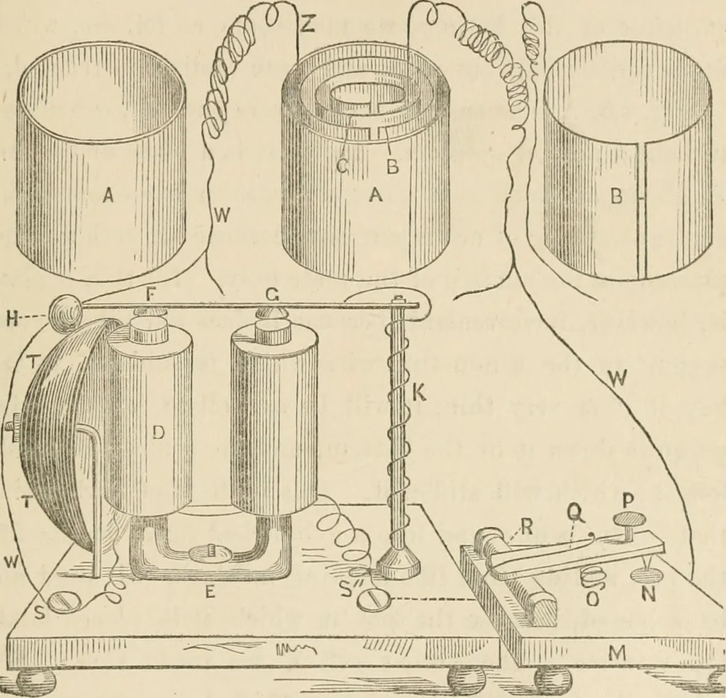 An illustration from The boy engineers;, 1880, leaf 338