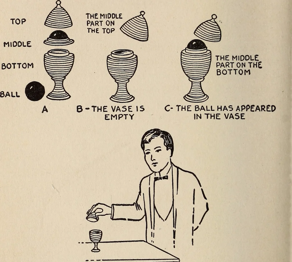 An illustration from The boy magician : a large number of the latest and best tricks carefully selected for the rising generation of conjurers, 1922, leaf 123