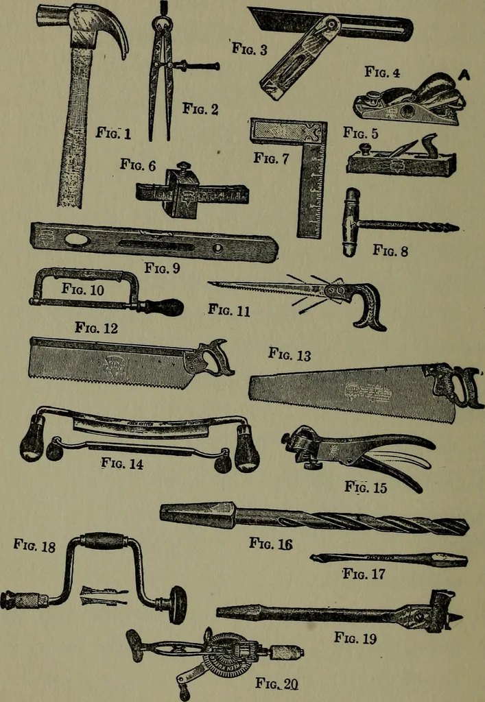 An illustration from The boys' book of carpentry, 1922, leaf 21