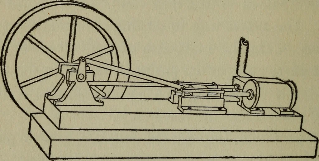 An illustration from The boys' book of engine-building;, 1918, leaf 103