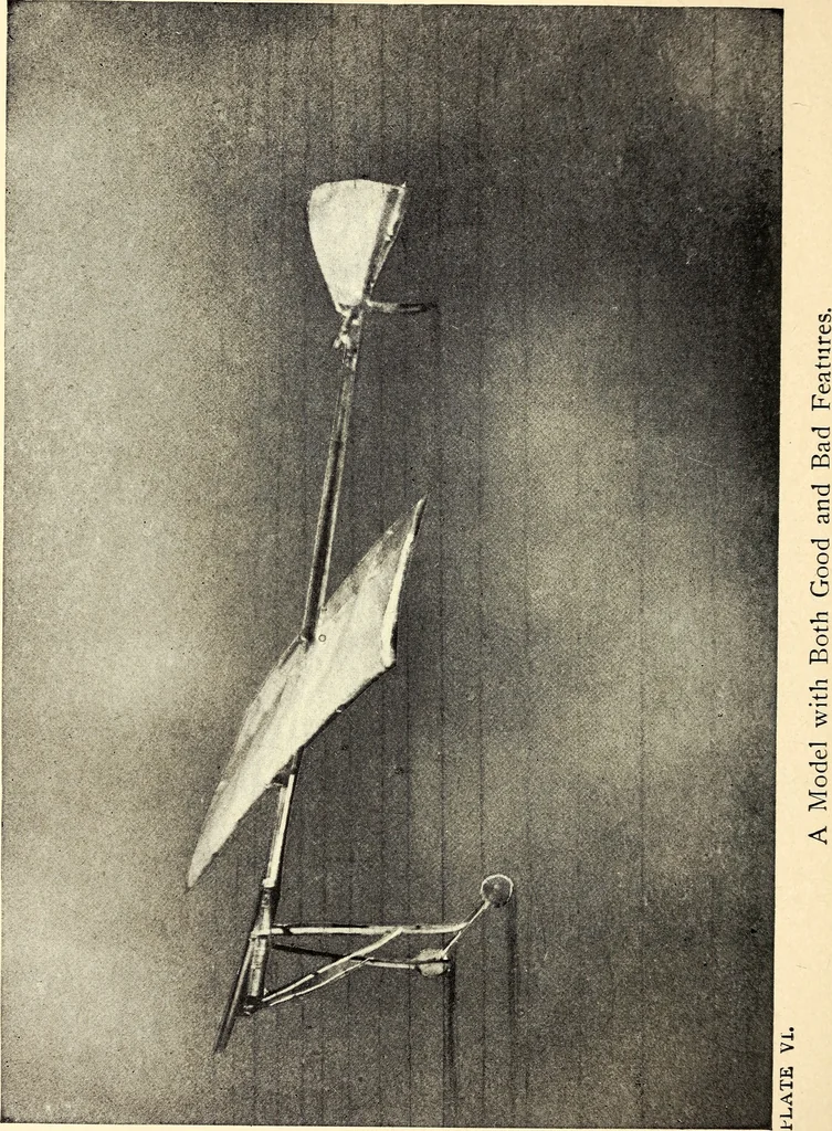 An illustration from The boys' book of model aeroplanes : how to build and fly them : with the story of the evolution of the flying machine, 1912, leaf 145