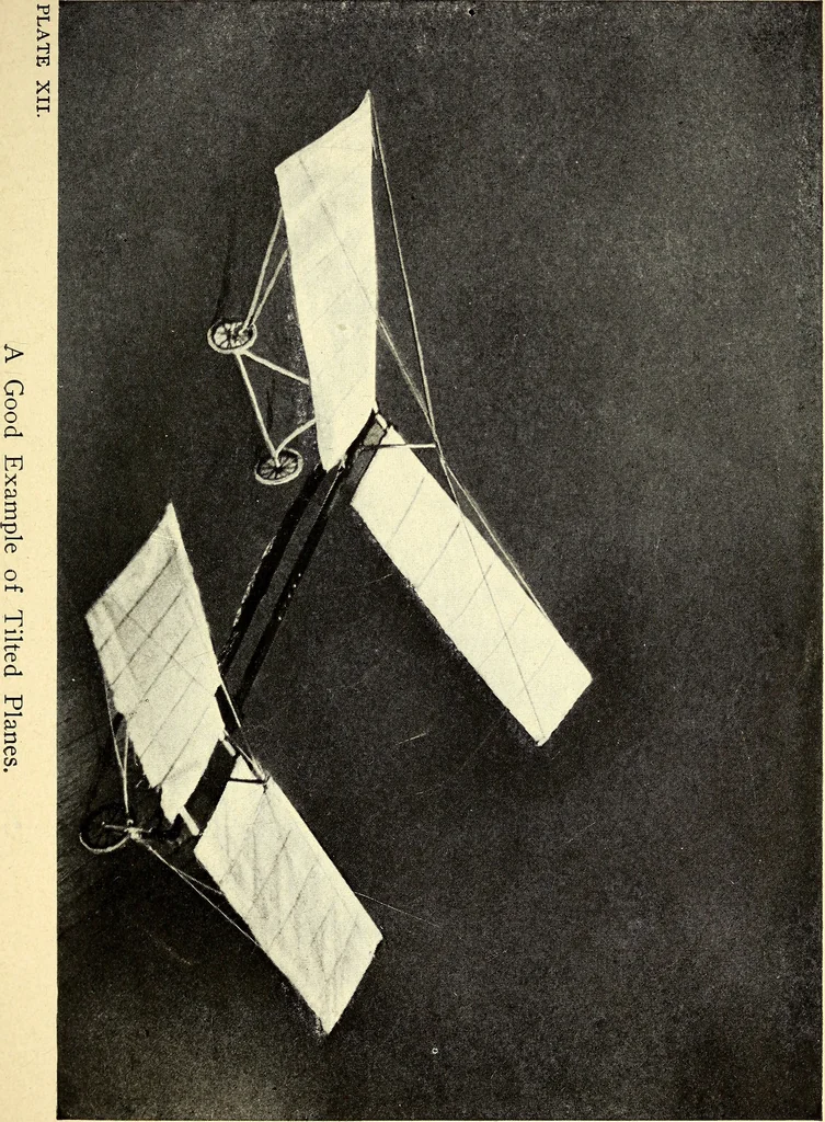 An illustration from The boys' book of model aeroplanes : how to build and fly them : with the story of the evolution of the flying machine, 1912, leaf 186