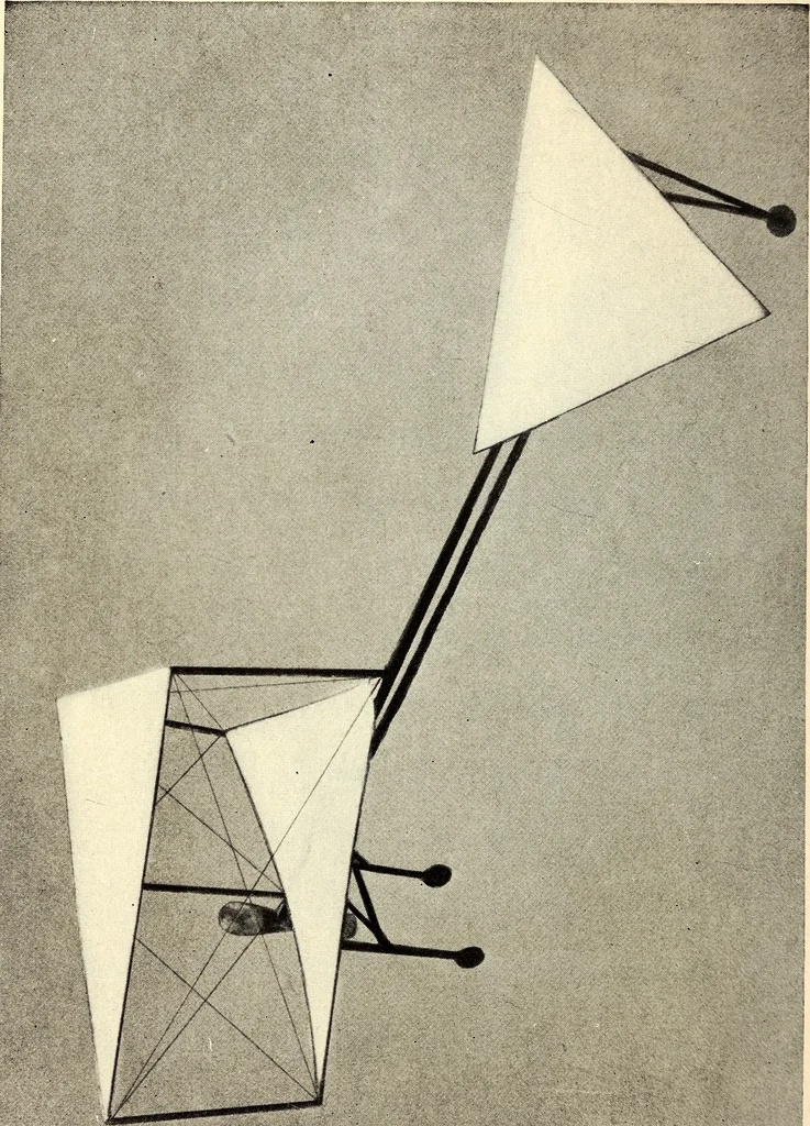 An illustration from The boys' book of model aeroplanes : how to build and fly them : with the story of the evolution of the flying machine, 1912, leaf 217