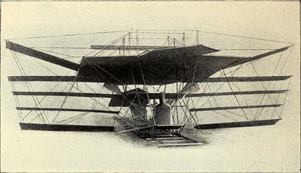 An illustration from The boys' book of model aeroplanes : how to build and fly them : with the story of the evolution of the flying machine, 1912, leaf 301