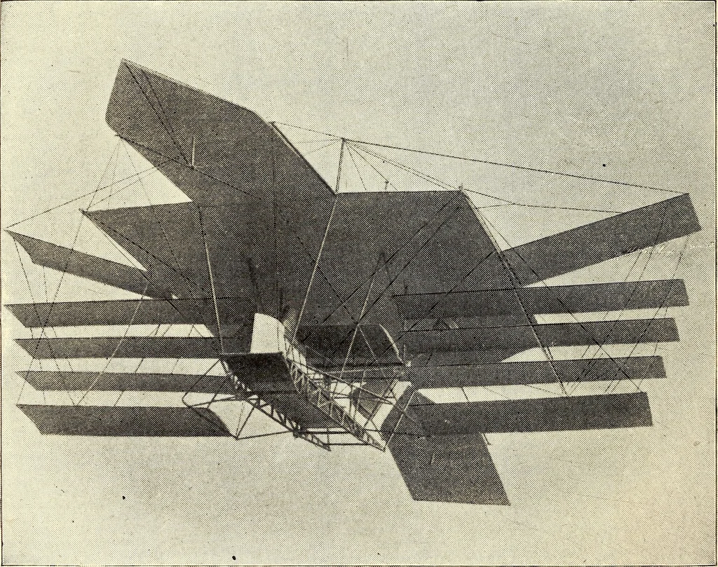 An illustration from The boys' book of model aeroplanes : how to build and fly them : with the story of the evolution of the flying machine, 1912, leaf 301