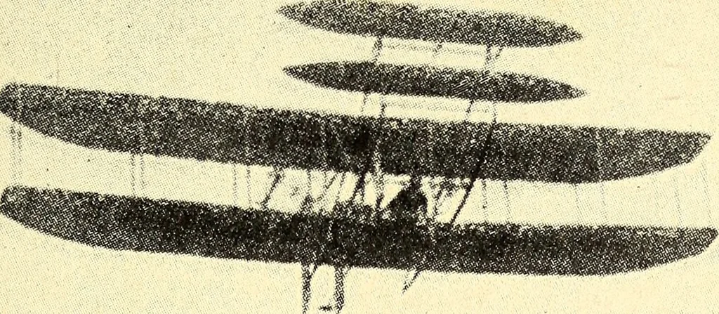 An illustration from The boys' book of model aeroplanes : how to build and fly them : with the story of the evolution of the flying machine, 1912, leaf 318