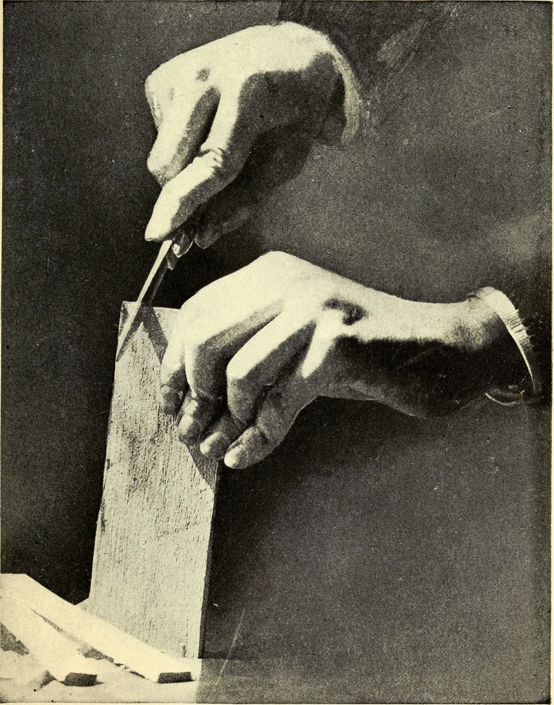 An illustration from The boys' book of model aeroplanes : how to build and fly them : with the story of the evolution of the flying machine, 1912, leaf 84