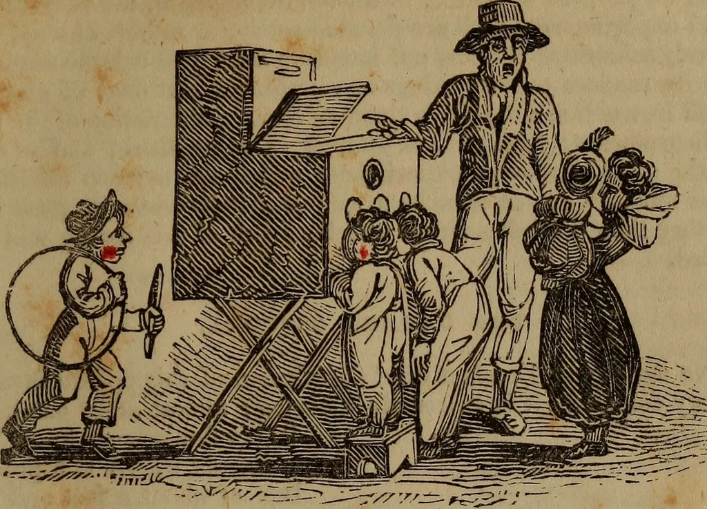 An illustration from The boy's own book;, 1834, leaf 112