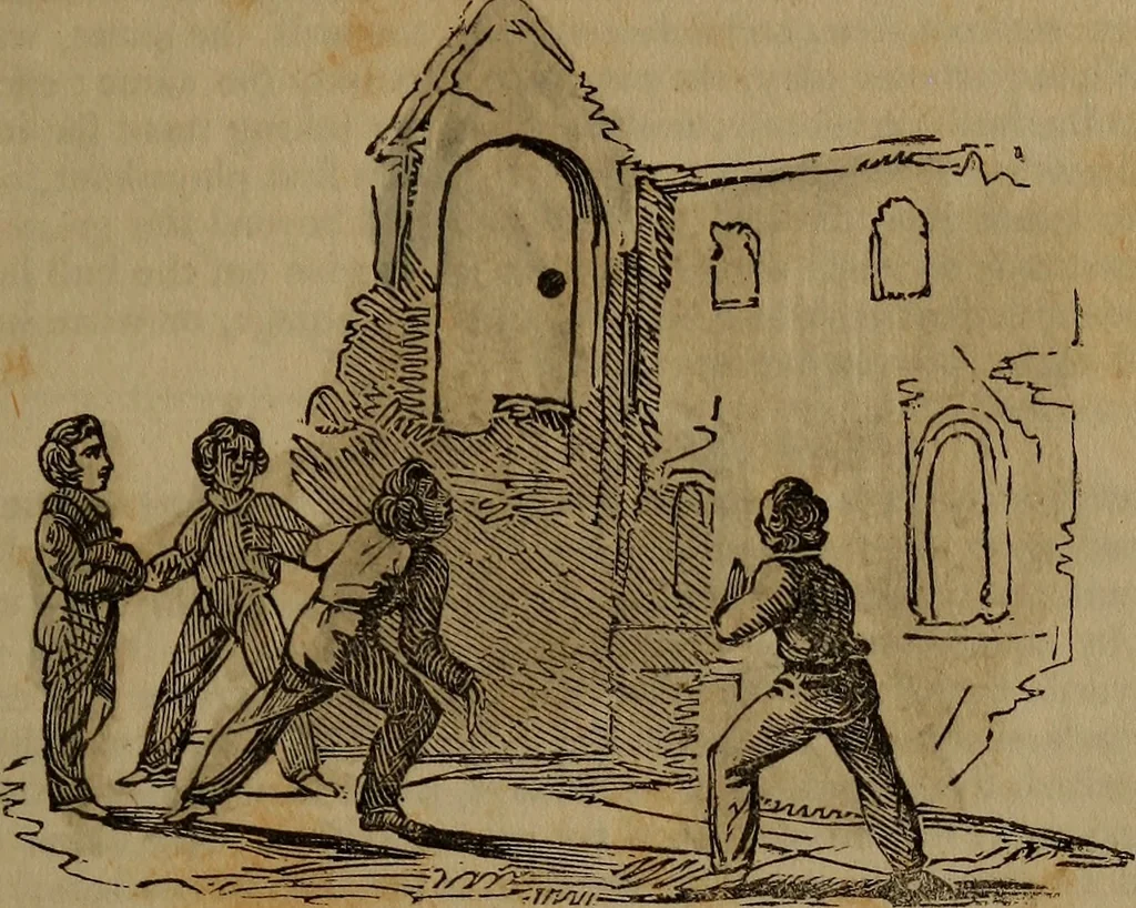 An illustration from The boy's own book;, 1834, leaf 18