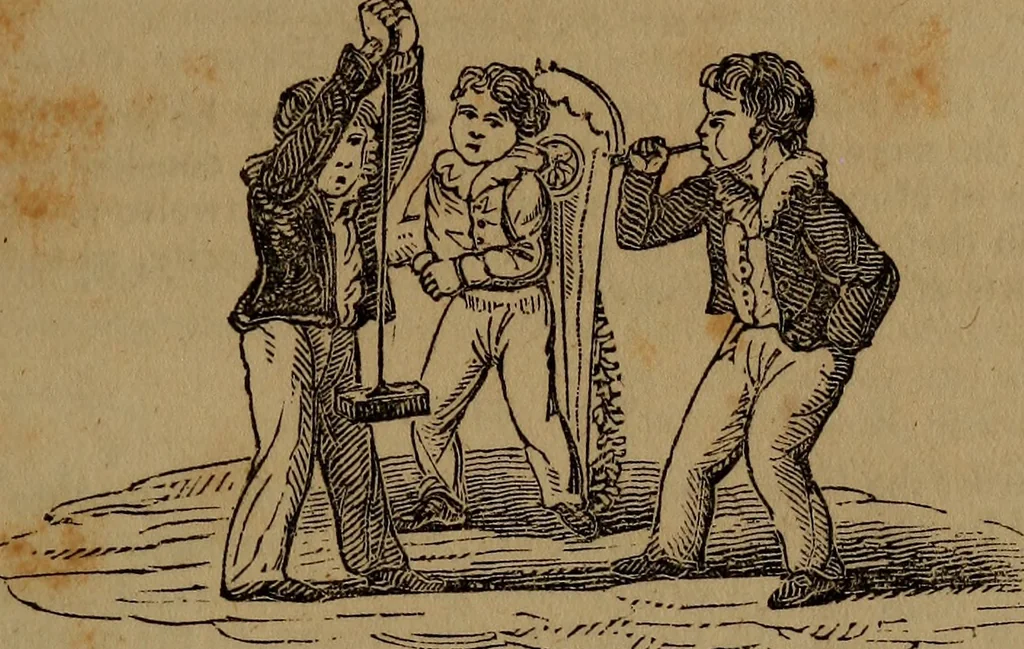 An illustration from The boy's own book;, 1834, leaf 28