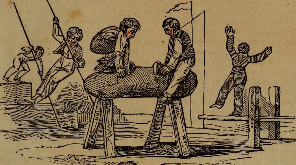 An illustration from The boy's own book;, 1834, leaf 60