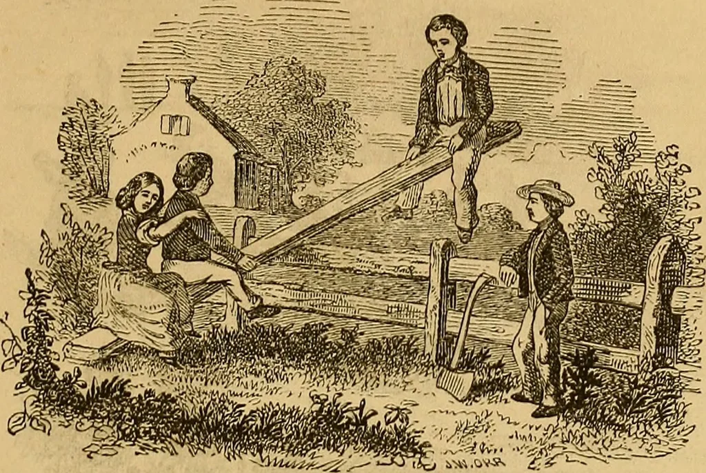 An illustration from Boys' own book : a complete encyclopedia of athletic, scientific, outdoor, and indoor sports, 1881, leaf 104
