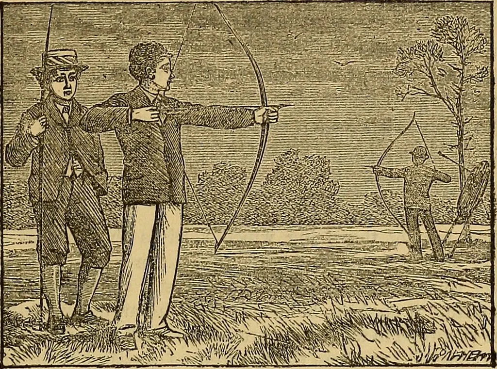 An illustration from Boys' own book : a complete encyclopedia of athletic, scientific, outdoor, and indoor sports, 1881, leaf 110