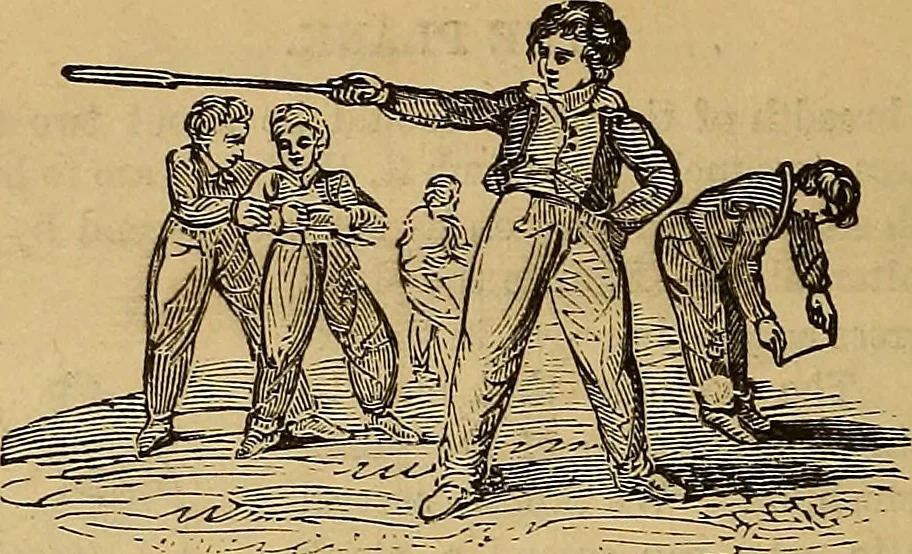 An illustration from Boys' own book : a complete encyclopedia of athletic, scientific, outdoor, and indoor sports, 1881, leaf 127