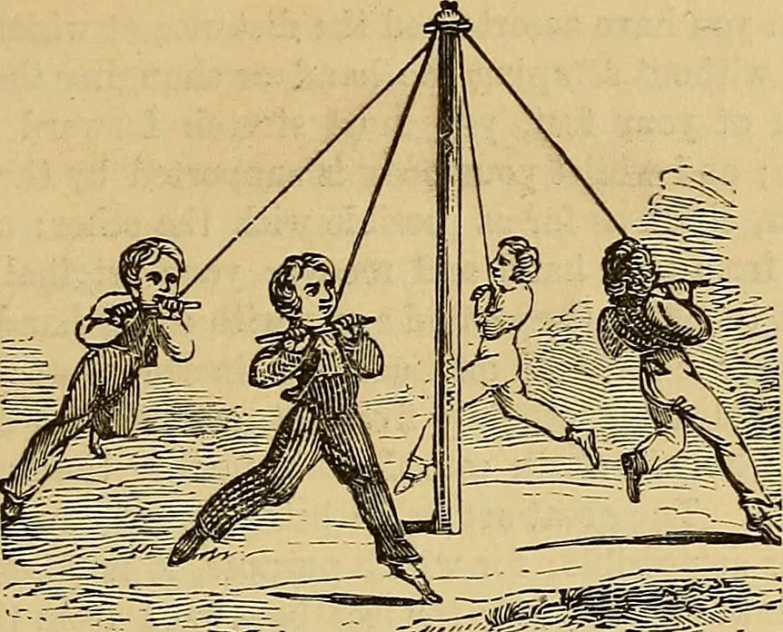 An illustration from Boys' own book : a complete encyclopedia of athletic, scientific, outdoor, and indoor sports, 1881, leaf 128