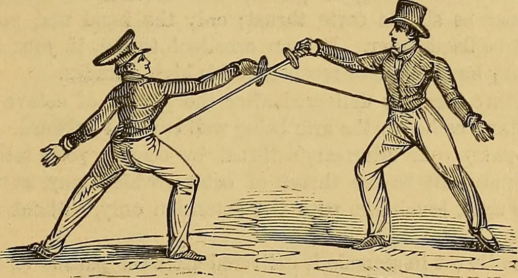 An illustration from Boys' own book : a complete encyclopedia of athletic, scientific, outdoor, and indoor sports, 1881, leaf 142