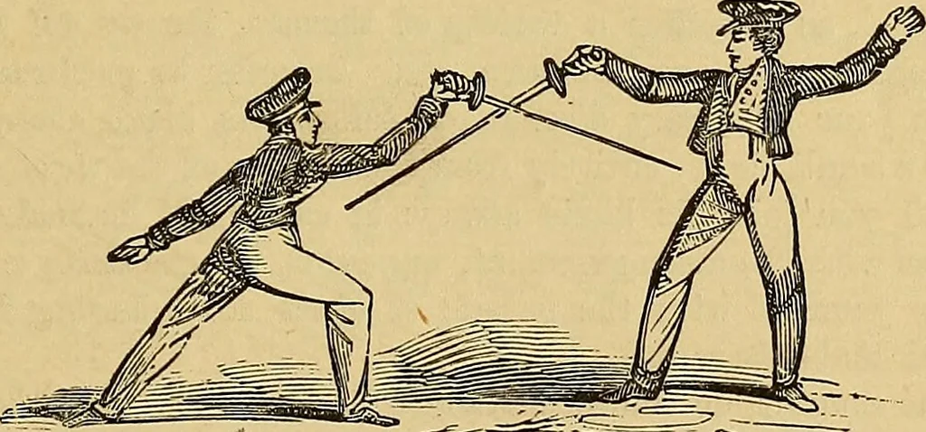 An illustration from Boys' own book : a complete encyclopedia of athletic, scientific, outdoor, and indoor sports, 1881, leaf 148