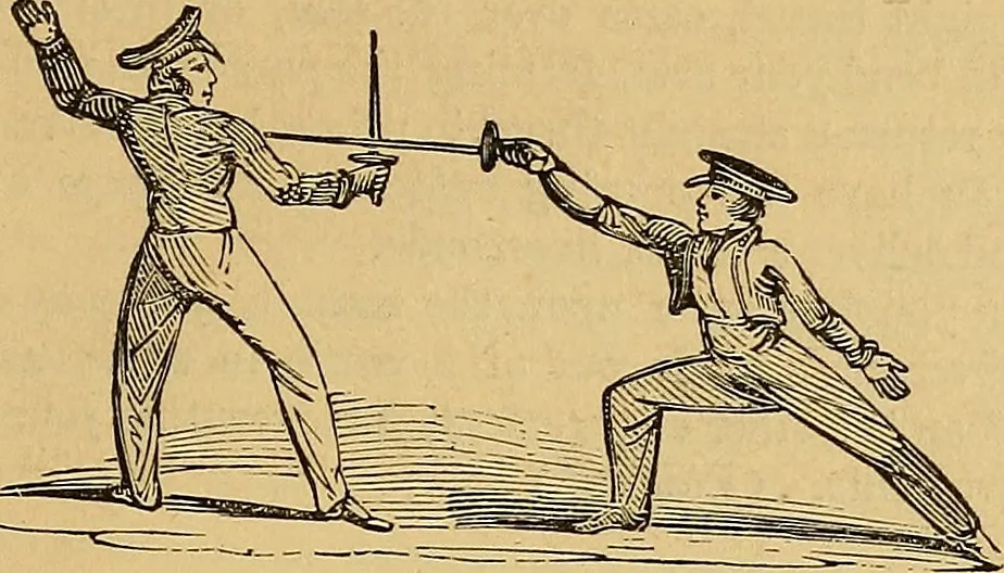 An illustration from Boys' own book : a complete encyclopedia of athletic, scientific, outdoor, and indoor sports, 1881, leaf 160