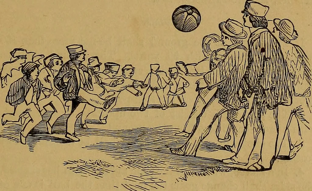 An illustration from Boys' own book : a complete encyclopedia of athletic, scientific, outdoor, and indoor sports, 1881, leaf 18
