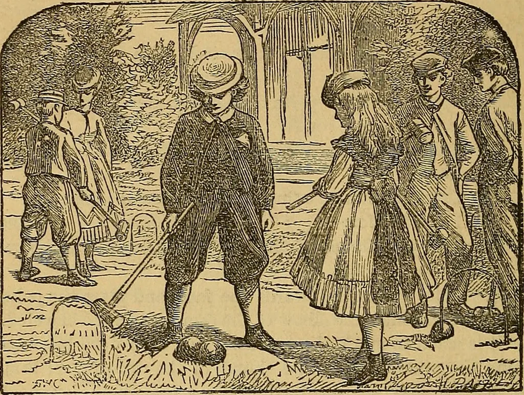 An illustration from Boys' own book : a complete encyclopedia of athletic, scientific, outdoor, and indoor sports, 1881, leaf 185