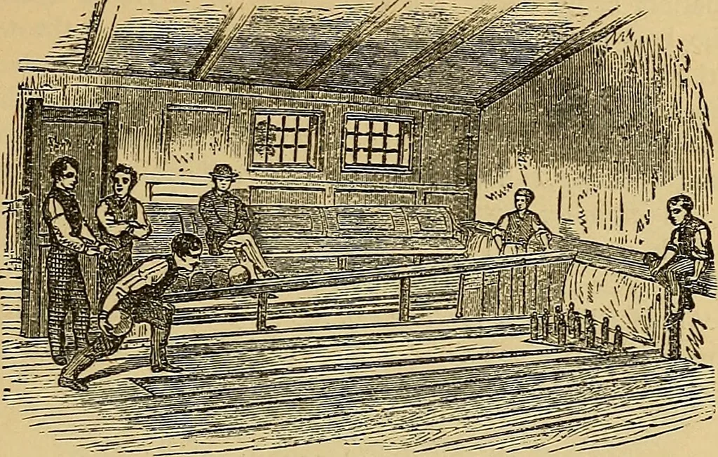 An illustration from Boys' own book : a complete encyclopedia of athletic, scientific, outdoor, and indoor sports, 1881, leaf 198