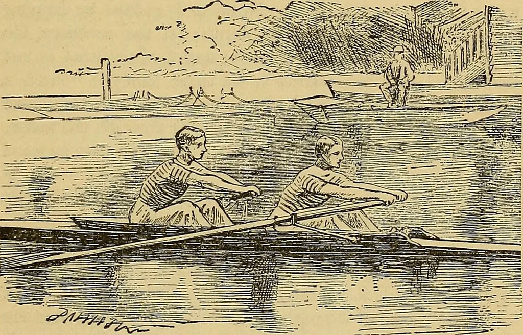 An illustration from Boys' own book : a complete encyclopedia of athletic, scientific, outdoor, and indoor sports, 1881, leaf 216