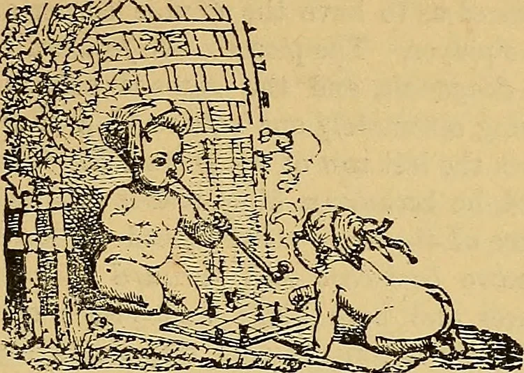 An illustration from Boys' own book : a complete encyclopedia of athletic, scientific, outdoor, and indoor sports, 1881, leaf 224