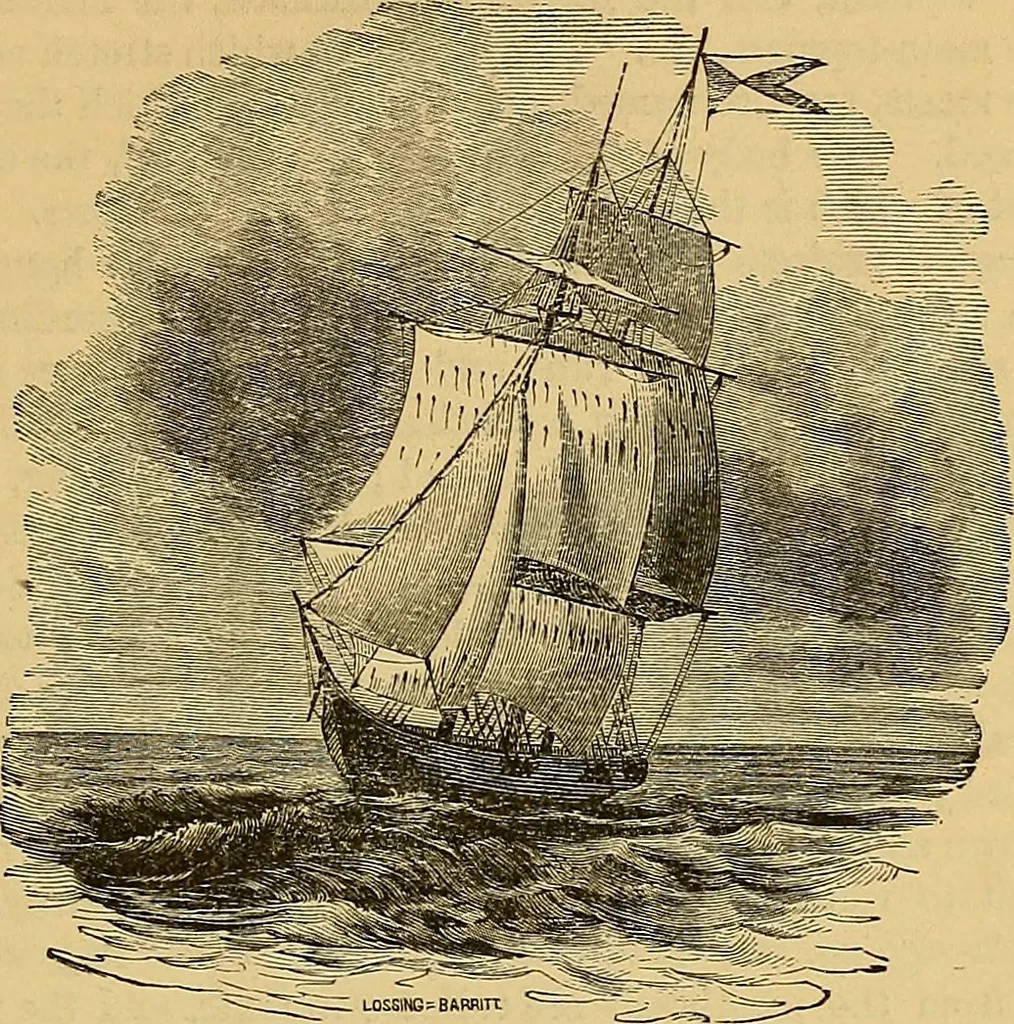 An illustration from Boys' own book : a complete encyclopedia of athletic, scientific, outdoor, and indoor sports, 1881, leaf 230