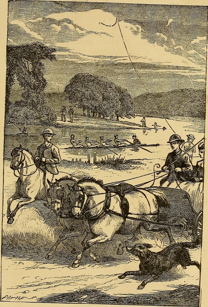 An illustration from Boys' own book : a complete encyclopedia of athletic, scientific, outdoor, and indoor sports, 1881, leaf 282