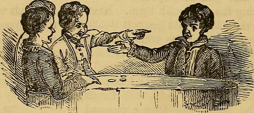 An illustration from Boys' own book : a complete encyclopedia of athletic, scientific, outdoor, and indoor sports, 1881, leaf 285