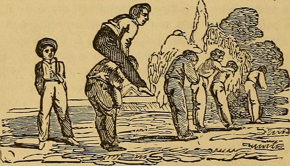 An illustration from Boys' own book : a complete encyclopedia of athletic, scientific, outdoor, and indoor sports, 1881, leaf 317