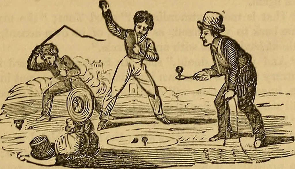 An illustration from Boys' own book : a complete encyclopedia of athletic, scientific, outdoor, and indoor sports, 1881, leaf 364