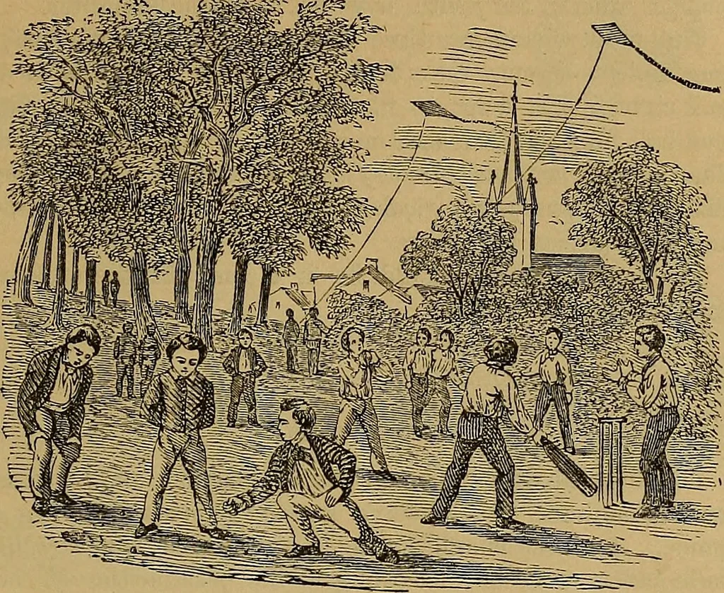 An illustration from Boys' own book : a complete encyclopedia of athletic, scientific, outdoor, and indoor sports, 1881, leaf 40