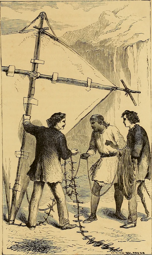 An illustration from Boys' own book : a complete encyclopedia of athletic, scientific, outdoor, and indoor sports, 1881, leaf 442