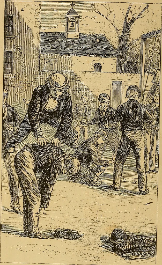 An illustration from Boys' own book : a complete encyclopedia of athletic, scientific, outdoor, and indoor sports, 1881, leaf 7