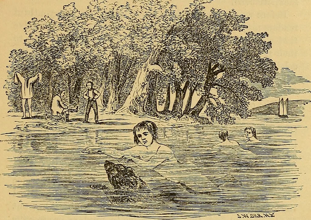 An illustration from Boys' own book : a complete encyclopedia of athletic, scientific, outdoor, and indoor sports, 1881, leaf 70