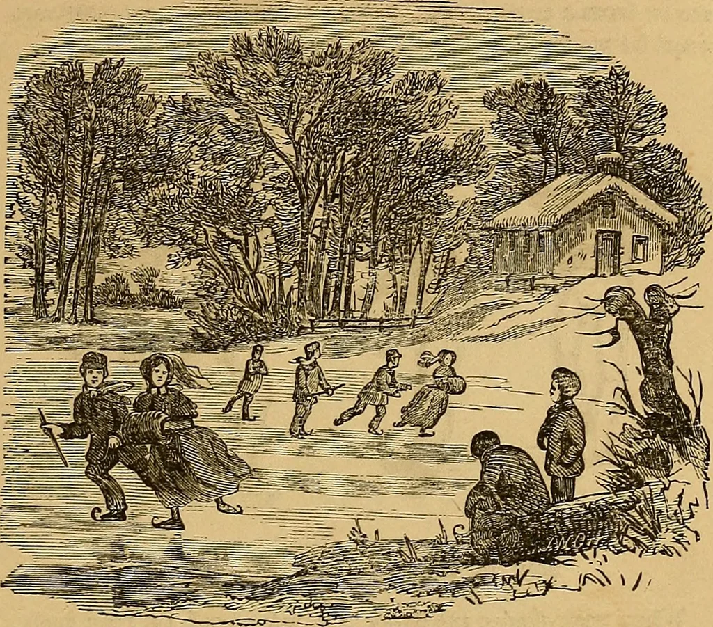 An illustration from Boys' own book : a complete encyclopedia of athletic, scientific, outdoor, and indoor sports, 1881, leaf 92