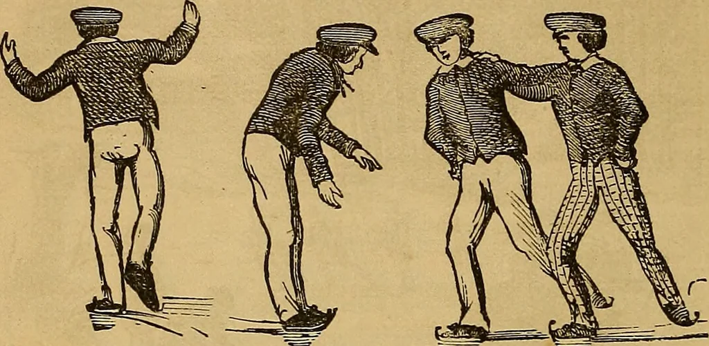 An illustration from Boys' own book : a complete encyclopedia of athletic, scientific, outdoor, and indoor sports, 1881, leaf 93