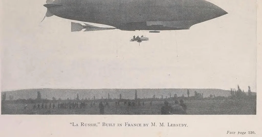 An illustration from The boys' book of airships, 1909, leaf 197