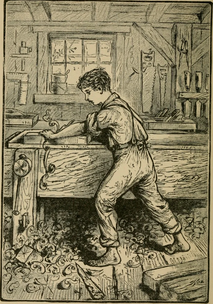 An illustration from A boy's workshop, 1884, leaf 5