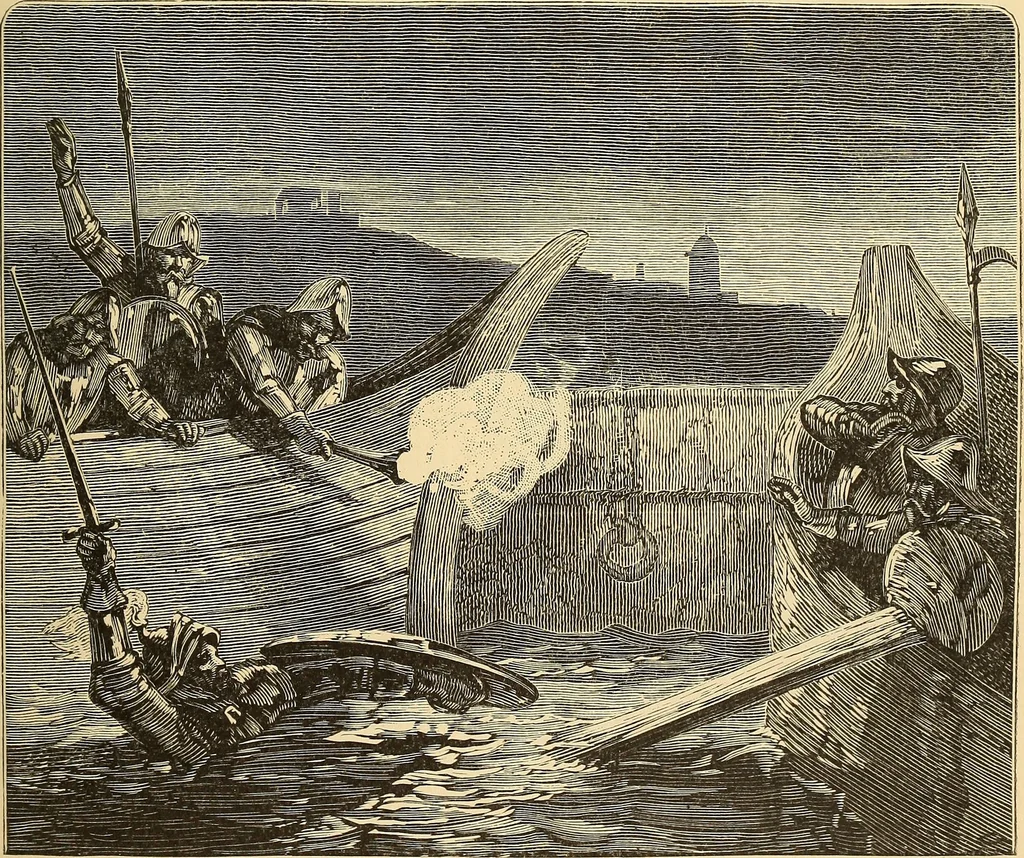 An illustration from The boy travellers in southern Europe : adventures of two youths in a journey through Italy, southern France, and Spain, with visits to Gibraltar and the islands of Sicily and Malta, 1893, leaf 180