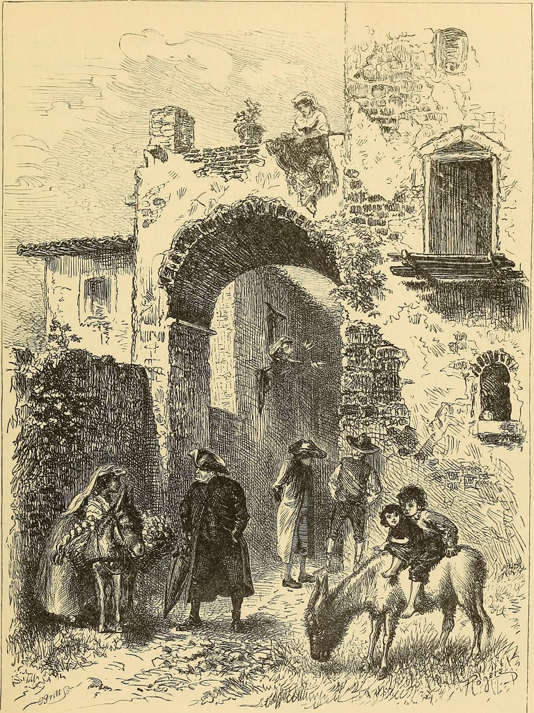 An illustration from The boy travellers in southern Europe : adventures of two youths in a journey through Italy, southern France, and Spain, with visits to Gibraltar and the islands of Sicily and Malta, 1893, leaf 240